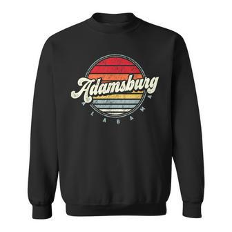 Retro Adamsburg Home State Cool 70S Style Sunset Sweatshirt | Mazezy