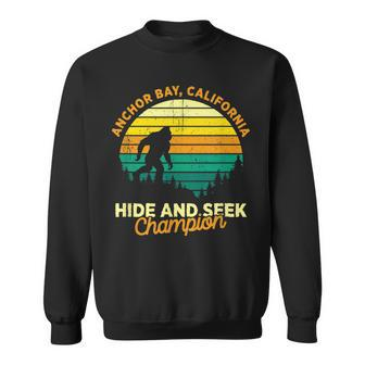 Retro Anchor Bay California Big Foot Souvenir Sweatshirt | Mazezy