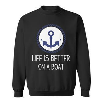 Retro Anchor Sailors Captain & Crew Gift Quote Sweatshirt | Mazezy