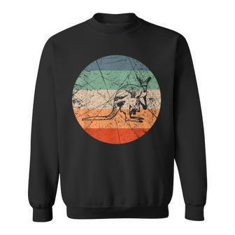 Retro Animal Silhouette - Lover Vintage Kangaroo Sweatshirt | Mazezy