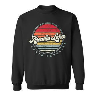 Retro Arcadia Lakes Home State Cool 70S Style Sunset Sweatshirt | Mazezy
