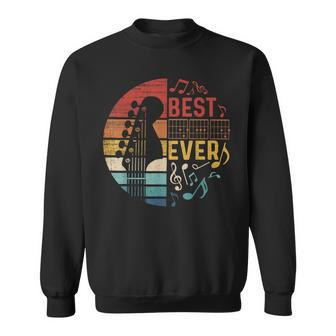 Retro Best Guitar Dad Ever Guitar Chords For Guitar Lovers Funny Gifts For Dad Sweatshirt | Mazezy