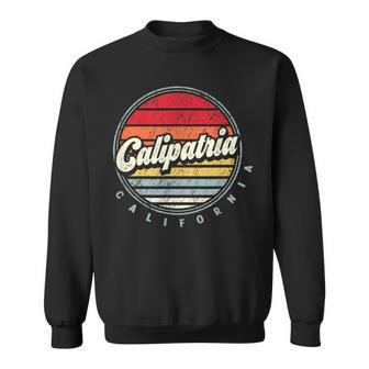 Retro Calipatria Home State Cool 70S Style Sunset Sweatshirt | Mazezy