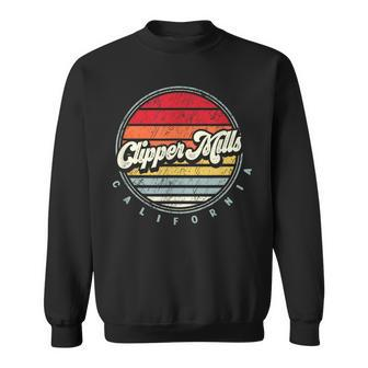 Retro Clipper Mills Home State Cool 70S Style Sunset Sweatshirt | Mazezy