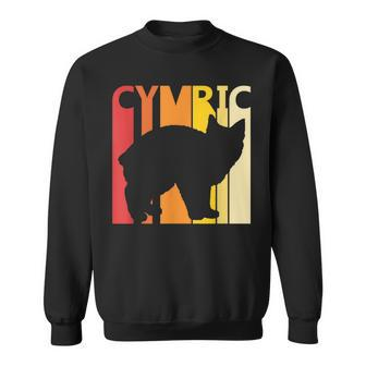 Retro Cymric Cat Merry Christmas Sweatshirt | Mazezy