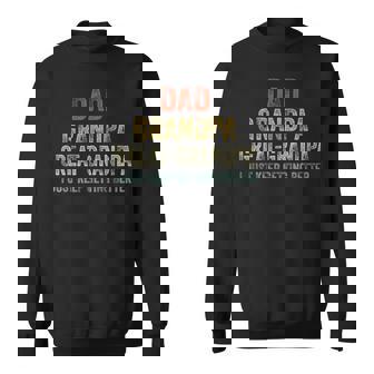 Retro Dad Grandpa Great Grandpa I Just Keep Getting Better Sweatshirt | Mazezy