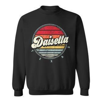 Retro Daisetta Home State Cool 70S Style Sunset Sweatshirt | Mazezy