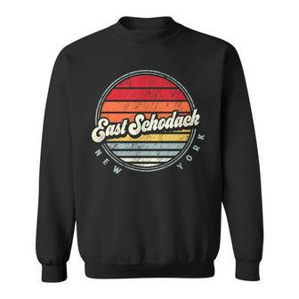 Retro East Schodack Home State Cool 70S Style Sunset Sweatshirt | Mazezy