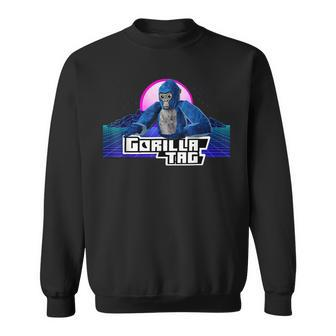 Retro Gorilla Monkey Tag Gorilla Vr Gamer Sweatshirt | Mazezy