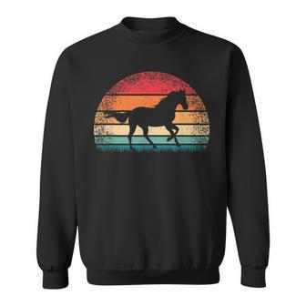 Retro Horse Lover Horseback Riding Cowgirl Western Sweatshirt | Mazezy