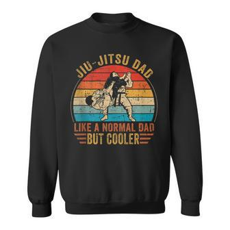 Retro Jiu Jitsu Dad Bjj Men Fathers Day Vintage Sweatshirt - Seseable
