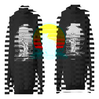 Retro Ocelot Vaporwave Sweatshirt | Mazezy