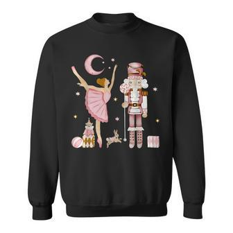 Retro Pink Sugar Plum Fairy Nutcracker Christmas Cute Xmas Sweatshirt - Monsterry UK
