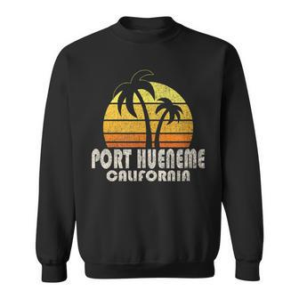Retro Port Hueneme Ca Beach Vacation Sweatshirt | Mazezy
