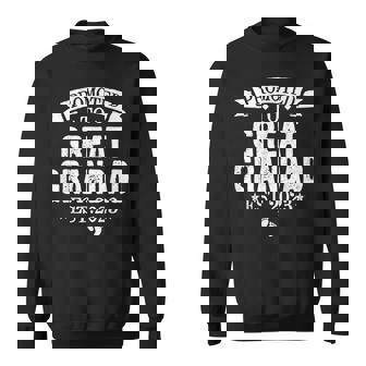 Retro Promoted To Great Grandad Est 2023 Men Family Sweatshirt | Mazezy