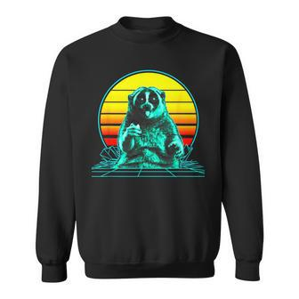 Retro Slow Loris Vaporwave Sweatshirt | Mazezy