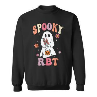 Retro Spooky Rbt Behavior Technician Halloween Rbt Therapist Sweatshirt - Monsterry AU