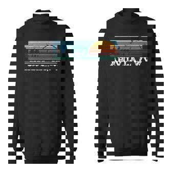 Retro Sunset Stripes Arvilla West Virginia Sweatshirt | Mazezy