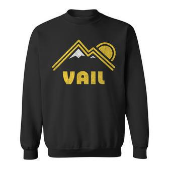 Retro Vail Colorado Co T Vintage Mountains Sweatshirt | Mazezy