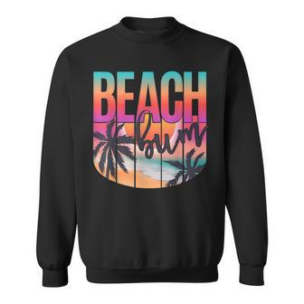 Retro Vintage Beach Bum Beach Lover Summer Vacation Vacation Funny Gifts Sweatshirt | Mazezy