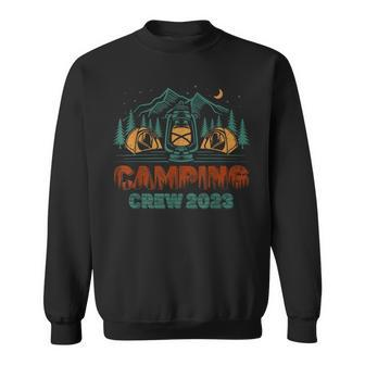 Retro Vintage Camping Crew 2023 Camper Outdoor Summer Camp Sweatshirt | Mazezy