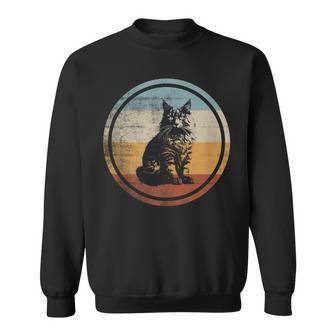 Retro Vintage Kurilian Bobtail Cat Sweatshirt | Mazezy