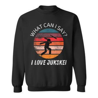 Retro Vintage Jukskei What Can I Say I Like Jukskei Grunge Sweatshirt | Mazezy