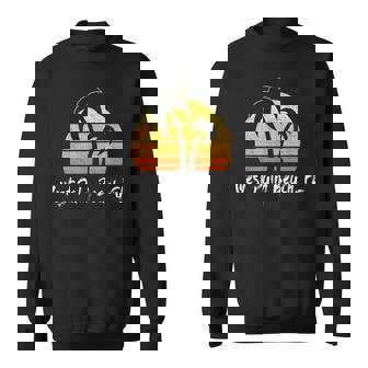 Retro West Palm Beach Florida Beach Sweatshirt | Mazezy