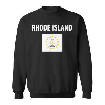 Rhode Island Flag National Pride Gift Souvenir Sweatshirt | Mazezy