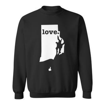 Rhode Island Love - Hometown State Pride Sweatshirt | Mazezy