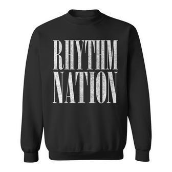 Rhythm Vintage Nation 80S Aesthetic Typography Sweatshirt - Seseable