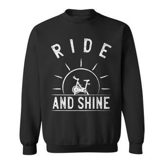 Ride And Shine Indoor Spinning Spin Class Workout Gym Sweatshirt | Mazezy