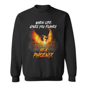 Rising Phoenix Flames Fire Bird Rebirth Mythical Lover Sweatshirt - Thegiftio UK