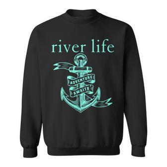 River Boat Life Anchor Cute Southern Mint Camping Attitude Sweatshirt | Mazezy