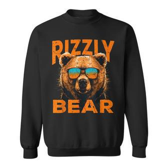 Rizzly Bear Cool Grizzly Bear Wearing Sunglasses Funny Memes Sweatshirt | Mazezy