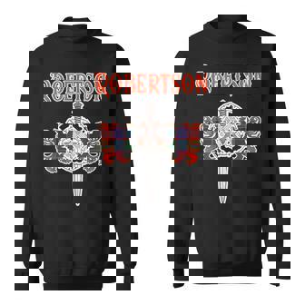 Robertson Scottish Clan Family Name Tartan Lion Sword Gifts For Lion Lovers Funny Gifts Sweatshirt | Mazezy