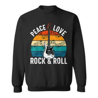 Rock & Roll Rock Music Rock Lover Guitar Player Rock Sweatshirt - Seseable