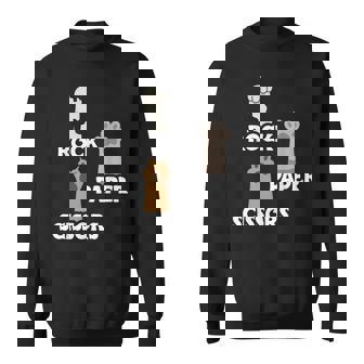 Rock Paper Scissors Cat Paws Cute Kitten Cat Lover Gift Sweatshirt | Mazezy