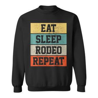 Rodeo Cowboy Cowgirl Retro Vintage Gift Sweatshirt | Mazezy