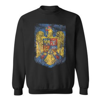 Romanian Pride Coat - Of Arms Of Romania Heritage Celtic Sweatshirt | Mazezy