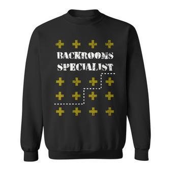 Backrooms Specialist Internet Analog Horror Internet Sweatshirt | Mazezy