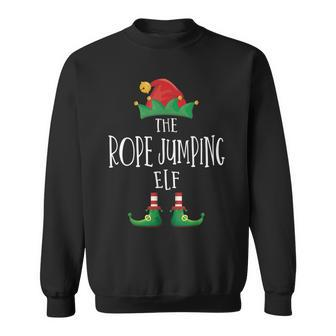 Rope Jumping Elf Family Matching Pajamas Christmas Sweatshirt - Thegiftio UK