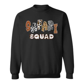 Safari Animal Pattern Print - Safari Squad Sweatshirt | Mazezy