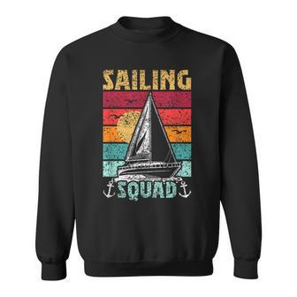 Sailing Squad Captain Sailboat Sailor Sail Sweatshirt - Thegiftio UK