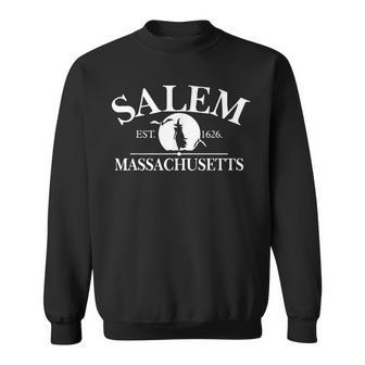 Salem The City Of Witches Massachusetts Ma Vintage Sweatshirt - Seseable