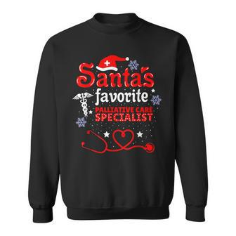 Santas Favorite Palliative Care Specialist Christmas Sweatshirt | Mazezy