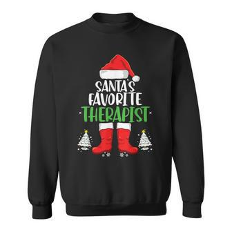 Santa's Favorite Therapist Family Matching Christmas Party Sweatshirt - Monsterry UK