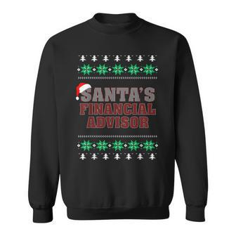 Santa's Financial Advisor -Ugly Christmas Sweater Sweatshirt - Monsterry UK