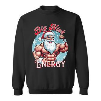 Santa's Swole Patrol Big Nick Energy' Fun Christmas Sweatshirt - Thegiftio UK