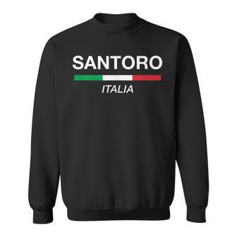 Santoro Italian Name Italy Flag Italia Family Surname Sweatshirt | Mazezy